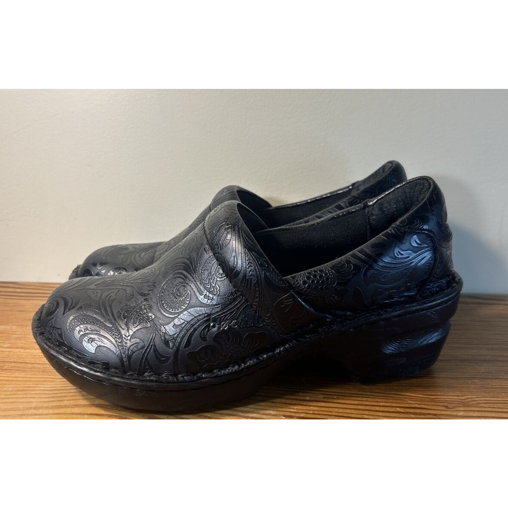 B.O.C. Black Platform Mule Slides Shoes Women's Size 7 - Picture 4 of 8